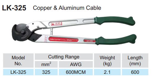 Kìm cắt cáp cơ OPT LK-325